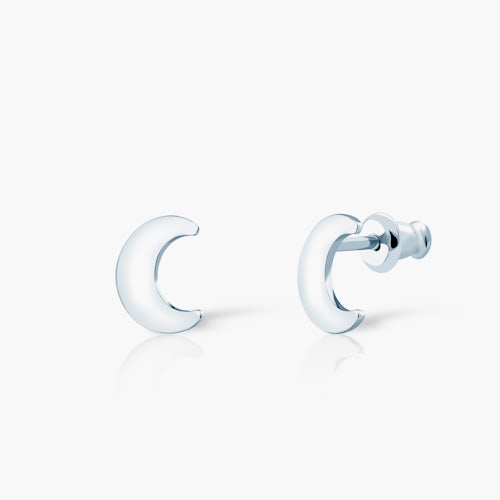 Kolczyki księżyc Savicki: srebrne